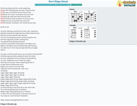 Born Slippy Acoustic Chords .